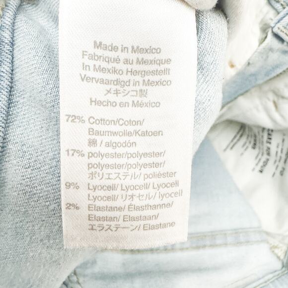 Madewell 9" Mid-Rise Skinny Crop Light Wash Denim Jeans Size 27 - Picture 7 of 8